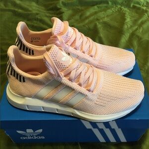 Adidas Swift Run Pink Athletic Sneakers, Women’s Size 8.